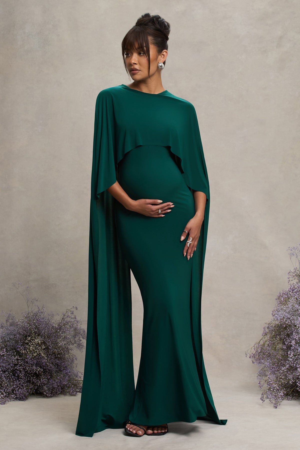 Maternity emerald green dress hotsell