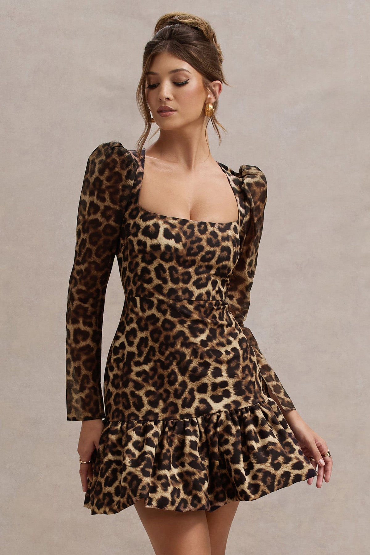 Mini leopard dress hotsell